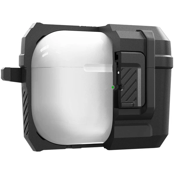 Spigen Lock Fit odolné puzdro Apple AirPods Pro 2 Gen. matne čierne - Puzdra - Obrázok C405000J01