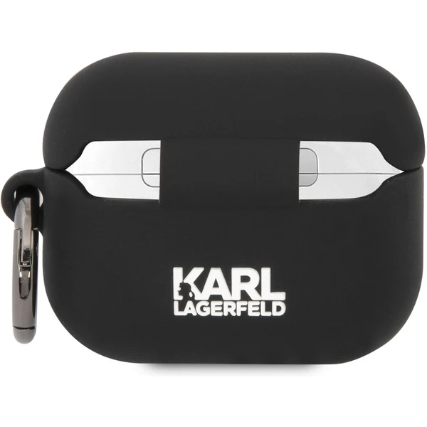 Karl Lagerfeld 3D Logo NFT Choupette Head Silikónové púzdro Airpods Pre čierne - Puzdra - Obrázok C40L300401