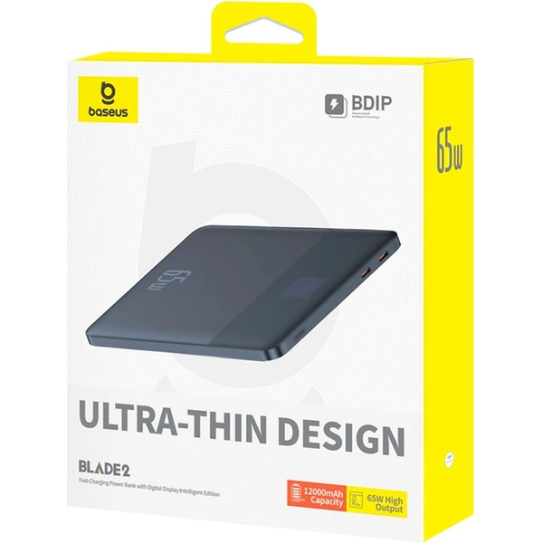 Baseus Blade2 powerbanka 12000mAh 65W modrá - Powerbanky - Obrázok C4AE000N01