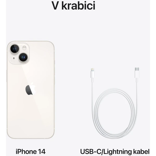 Apple iPhone 14 512GB hviezdne biely (Kategória A) - Mobilné telefóny - Obrázok C4LG300401