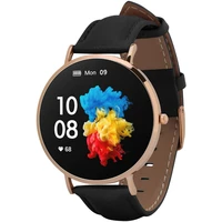 Garett Smartwatch Verona zlatá, čierna koža - Inteligentné hodinky