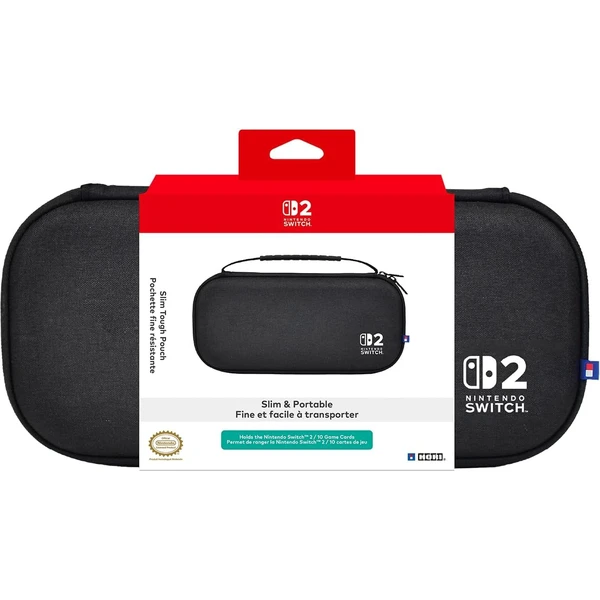 HORI Slim Tough Pouch puzdro pre Nintendo Switch 2 čierne - Puzdra - Obrázok C5AK000K01