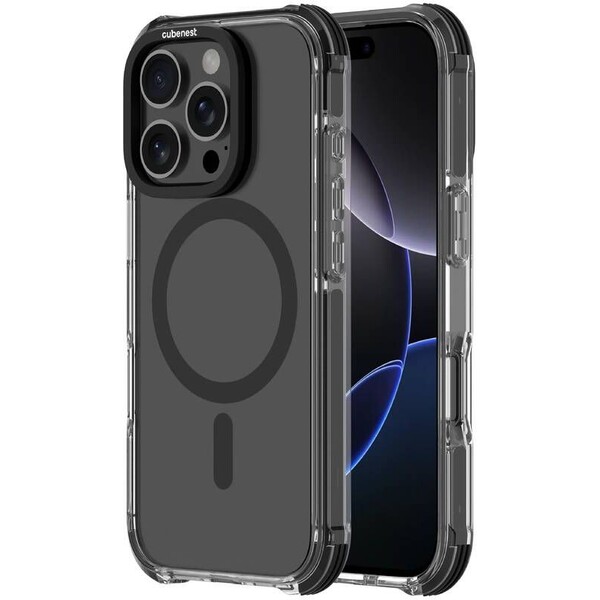 Cubenest MagPro Strong Guard kryt iPhone 16 Pro čierny