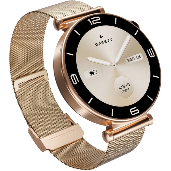 Garett Smartwatch ružovo zlatá oceľ - Inteligentné hodinky - Obrázok C5XD000N01