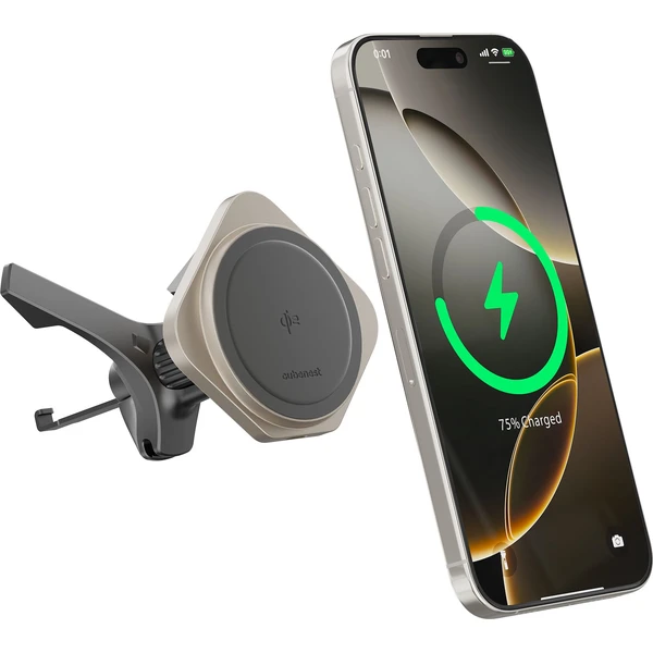 CubeNest SQ1C1 Qi2 (MagSafe) držiak do auta s nabíjaním titánový - Držiaky - Hlavný obrázok