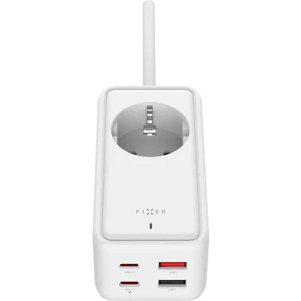 FIXED Charging Strip predlžovací adaptér s USB-C/USB-A, GaN III, 3m, PD 65W, biely - Nabíjačky - Obrázok C6I1000O01