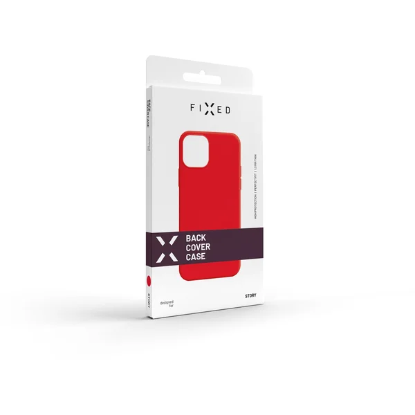 FIXED Story silikónový kryt Apple iPhone 13 Mini červený - Puzdra - Obrázok C6TZ000501