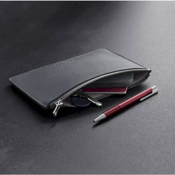 Woolnut Leather Pouch (Flat) kožené púzdro šedé - Organizéry - Obrázok C768000701