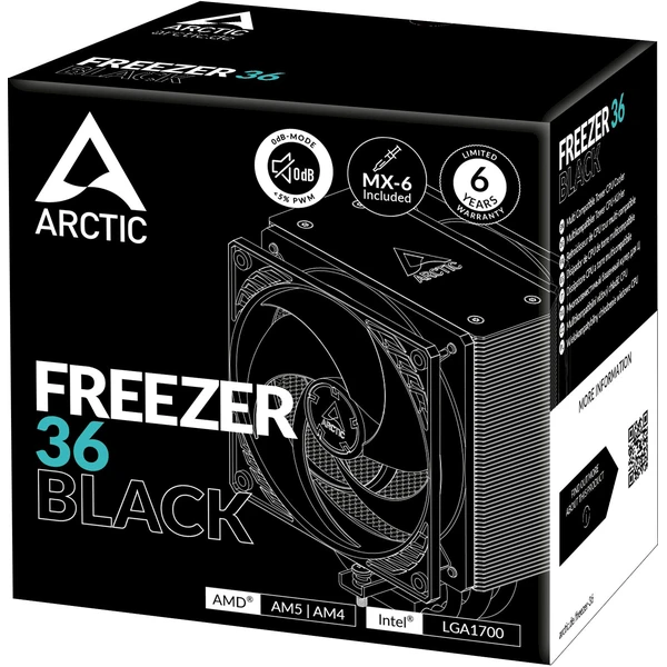 Arctic Freezer 36 čierny - Chladiče - Obrázok C769000K01