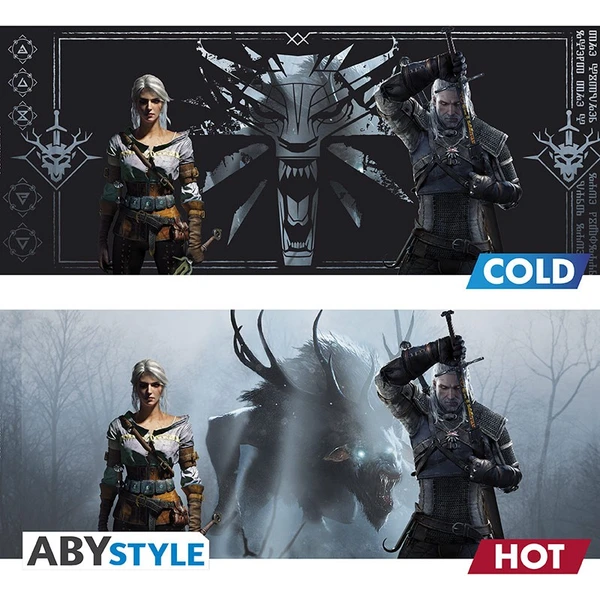 Hrnček Zaklínač - Geralt a Ciri 460 ml (meniaci sa motív) - Hrnčeky - Obrázok C78T100501