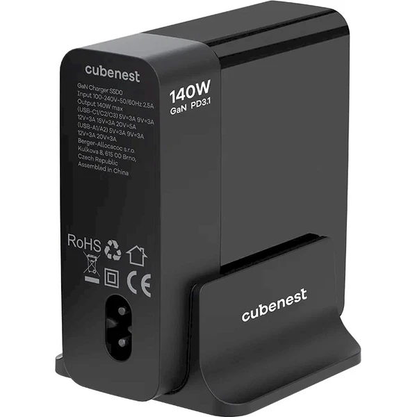 CubeNest S5D0 PD GaN nabíjačka (140W) čierny - Nabíjačky - Obrázok C7C7000O01