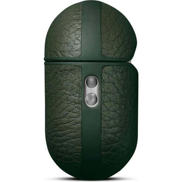 Woolnut Leather kožené puzdro pre AirPods Pro 2. generácia tmavozelené - Puzdra - Obrázok C7KR100501