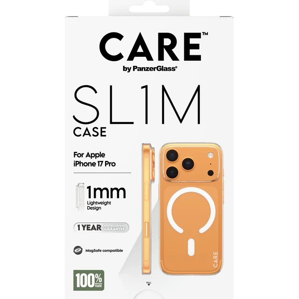 PanzerGlass® CARE SL1M (1mm) MagSafe kryt Apple iPhone 17 Pro číry - Puzdra - Obrázok C7XL000K01