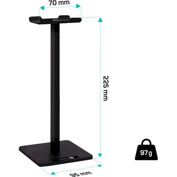 CONNECT IT Stand-It stojan na slúchadlá čierny - Stojany - Obrázok C85N000K01