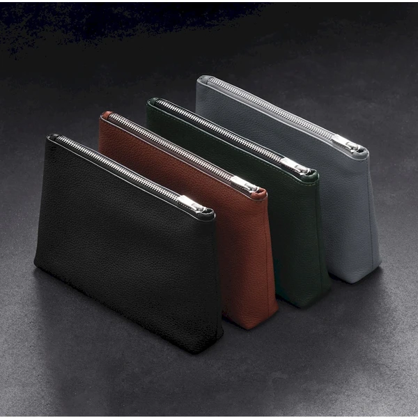 Woolnut Leather Pouch kožené púzdro tmavo zelené - Organizéry - Obrázok C868000701