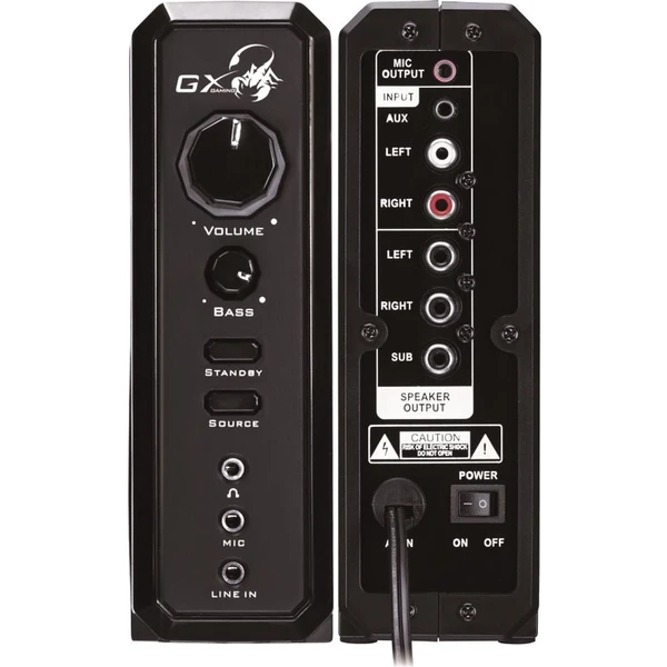 Genius GX GAMING SW-G2.1 2000 verzia. II. čierne - Reproduktory - Obrázok C8CP000101