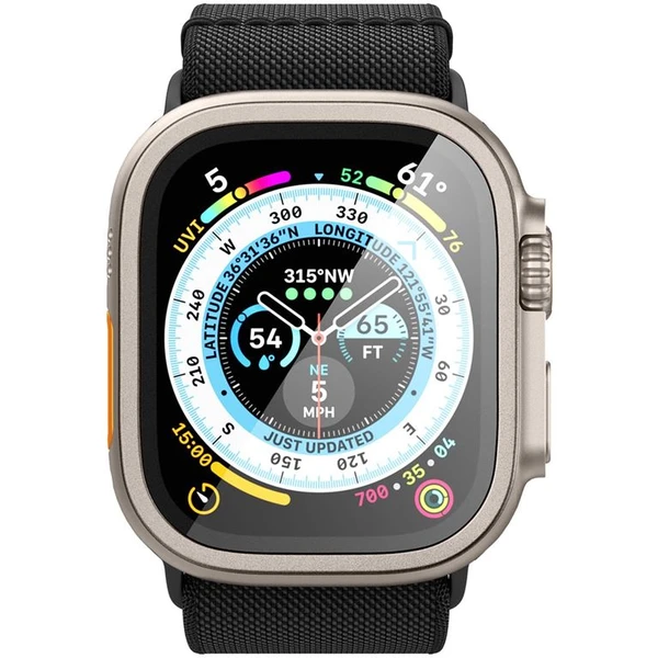 Spigen Glass tR Slim Pro 1 Pack tvrdené sklo Apple Watch Ultra 49mm sivé - Ochranné fólie a sklo - Obrázok C8JA000601