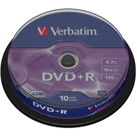 VERBATIM DVD+R(10 ks)Spindle/General Retail/16x/4.7GB - Optické disky