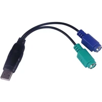 PremiumCord USB-A/PS2 redukcia čierna - Káble a redukcie