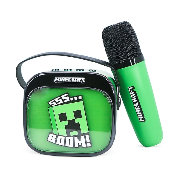 LED Karaoke reproduktor s mikrofónom OTL - Minecraft - Mikrofóny - Obrázok C99L000K01
