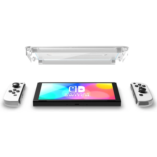 Spigen Glass tR EZ Fit tvrdené sklo pre Nintendo Switch OLED (2 Pack) - Ochranné fólie a sklo - Obrázok C9K4G00101