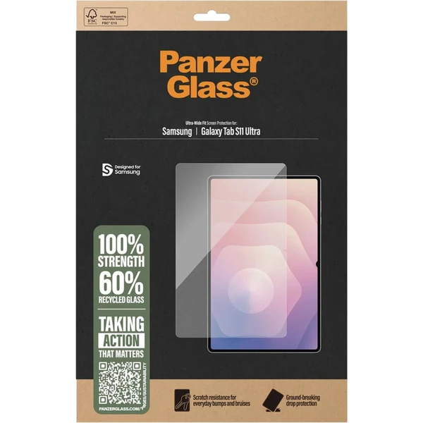 PanzerGlass® Ultra-Wide Fit sklo Samsung Galaxy Tab S11 Ultra číre - Ochranné fólie a sklo - Obrázok C9OI000K01