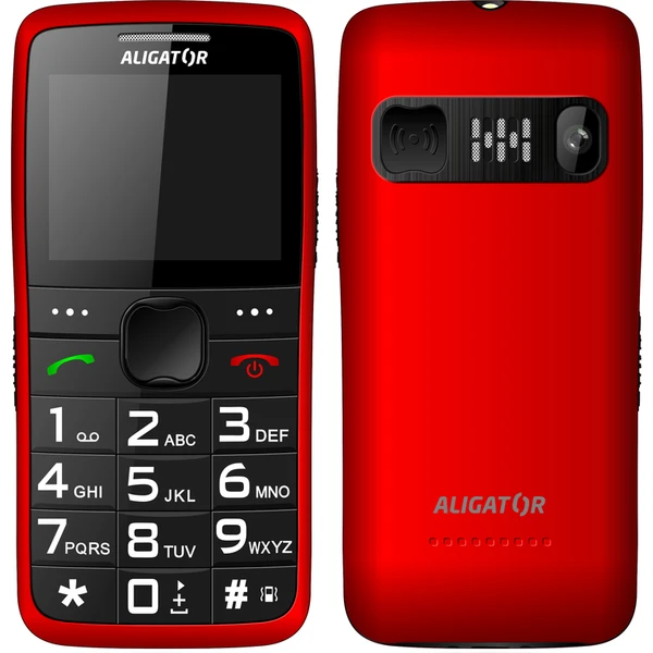 ALIGATOR A675 Senior červený + stolná nabíjačka - Mobilné telefóny - Obrázok C9PL600301