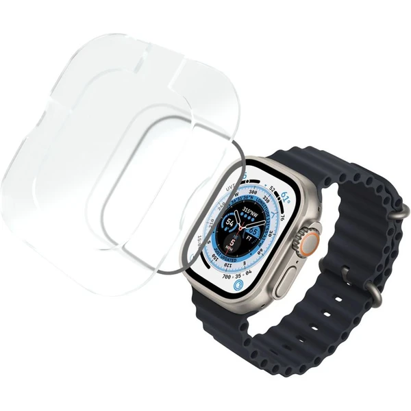 FIXED Armor prémiové tvrdené sklo s aplikátorom Apple Watch Ultra 49mm čierne - Ochranné fólie a sklo - Obrázok C9U1000L01