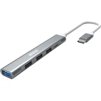 Marvo UH008 USB-C HUB 5v1 (4x USB-A, 1x USB-C) sivý - USB huby