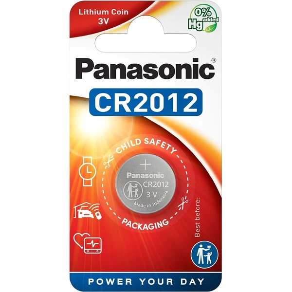 Panasonic CR2012 (gombíková) lítiová batéria (1ks) - Batérie - Hlavný obrázok