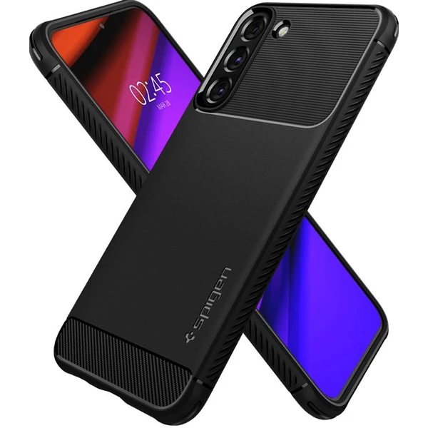 Spigen Rugged Armor kryt Samsung Galaxy S22 matne čierny - Puzdra - Obrázok CAE0700301