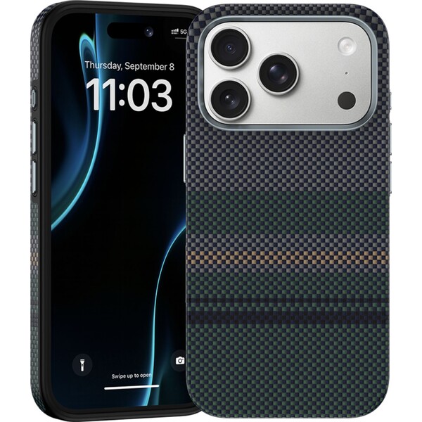 E-shop Benks ArmorPro 600D Kevlar MagSafe kryt iPhon 17 Pro Max Aurora