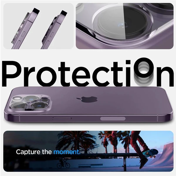 Spigen Glass Optik 2 Pack skla na fotoaparát iPhone 14 Pro/iPhone 14 Pro Max - Ochranné fólie a sklo - Obrázok CBK0000N01