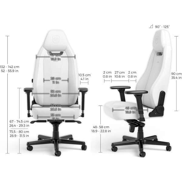 noblechairs LEGEND White Edition herná stolička biela - Stoličky - Obrázok CCUA000J01