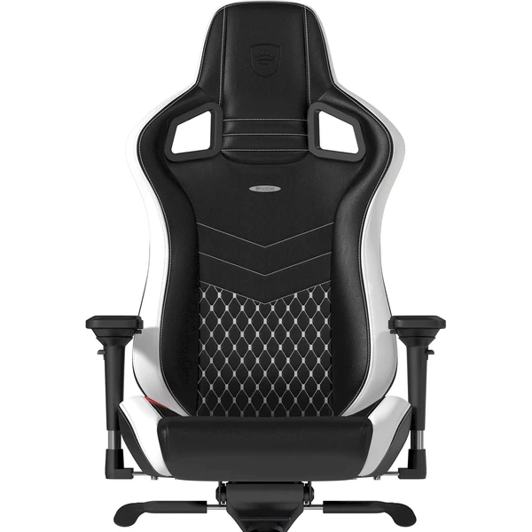 noblechairs EPIC Real Leather herná stolička čiernobiela - Stoličky - Obrázok CDUA000J01