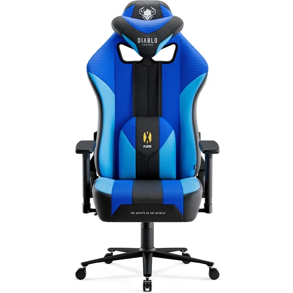 Diablo X-Player 2.0 King Size látková herná stolička čierno-modrá - Stoličky - Hlavný obrázok