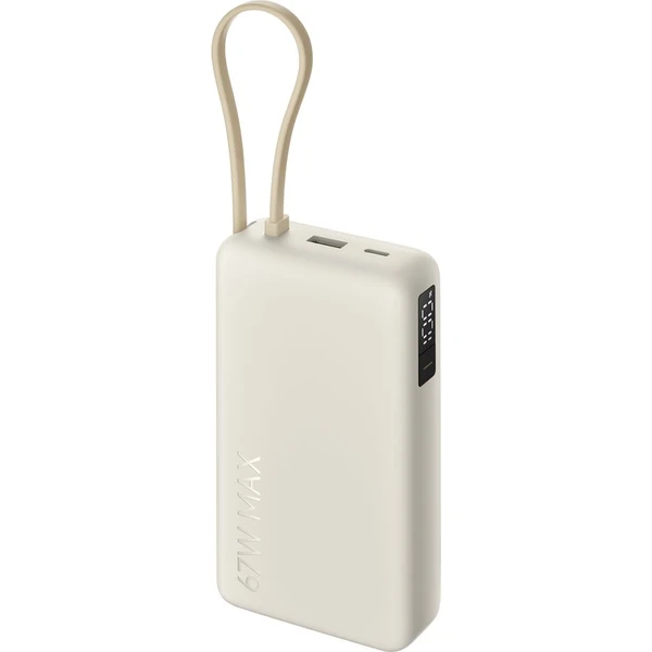 Xiaomi 67W Power Bank 20000 (integrovaný kábel) béžová - Powerbanky - Obrázok CECO000K01