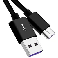 PremiumCord Kábel USB-C/M - USB 2.0 A/M, Super fast charging 5A, čierny, 0,5m - Káble