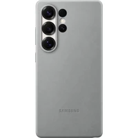 Samsung Kindsuit Case kryt z vegánskej kože Galaxy S25 Ultra šedý - Puzdra