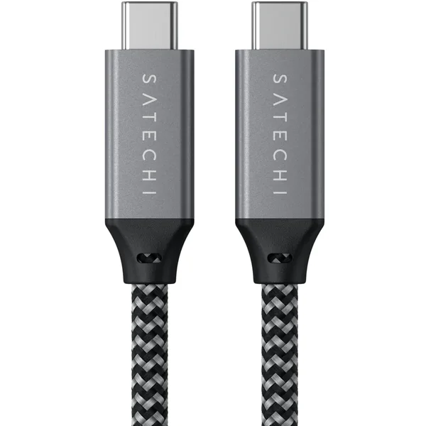Satechi USB-C/USB-C napájací kábel 8K 100W 0,25m sivý - Káble a redukcie - Obrázok CFK2700301