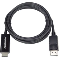 PremiumCord DisplayPort 1.2/HDMI 2.0 kábel 4K 1m čierny - Káble a redukcie