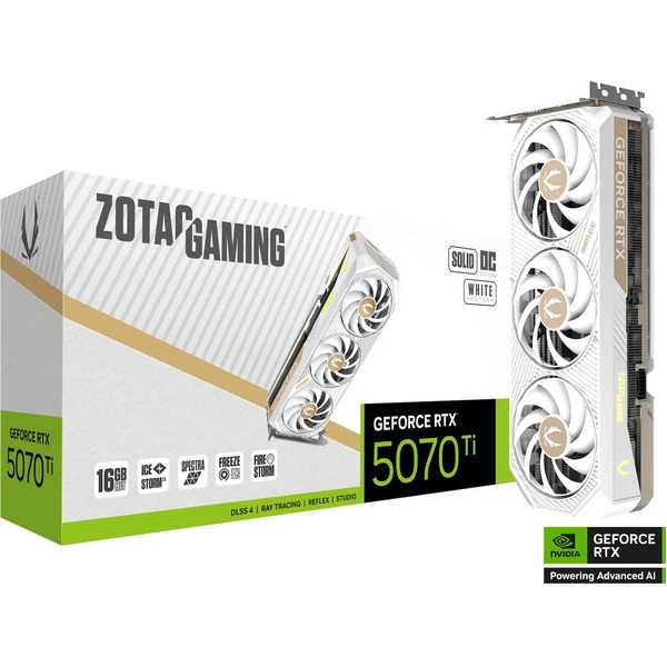 ZOTAC NVIDIA GeForce RTX 5070 SOLID Core OC White - Grafické karty - Obrázok CFLI000K01