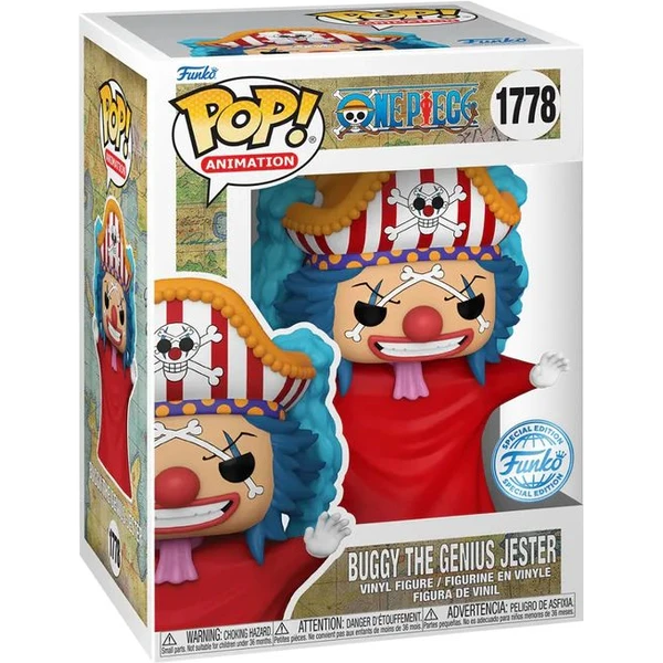 Funko POP! #1778 Animation: One Piece - Buggy (Post Time-Skip) (Exclusive) - Funko POP! - Obrázok CFMA000K01