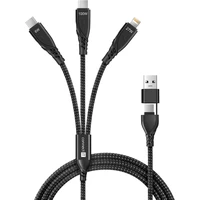 CONNECT IT Wirez 6v1 napájací kábel 100W 1,25m čierny - Káble a redukcie