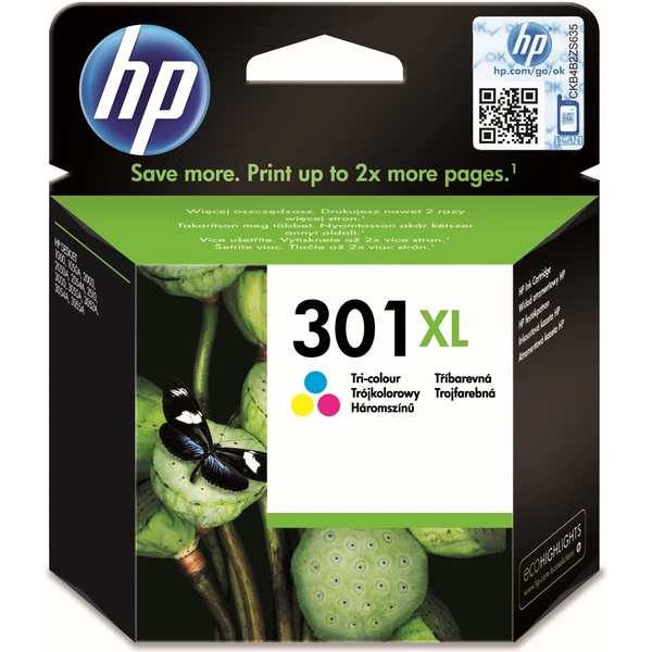 HP CH564EE č. 301XL Viacfarebná originálna - Cartridge - Hlavný obrázok