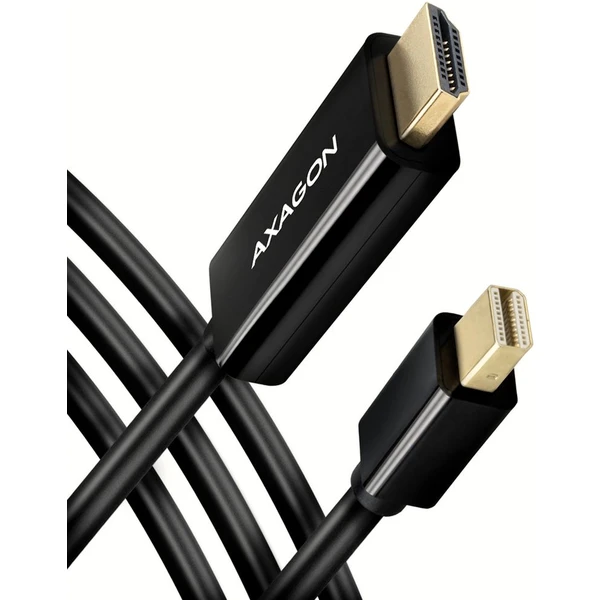 AXAGON Mini DisplayPort/HDMI 1.4 kábel 4K 1,8 m čierny - Káble a redukcie - Hlavný obrázok