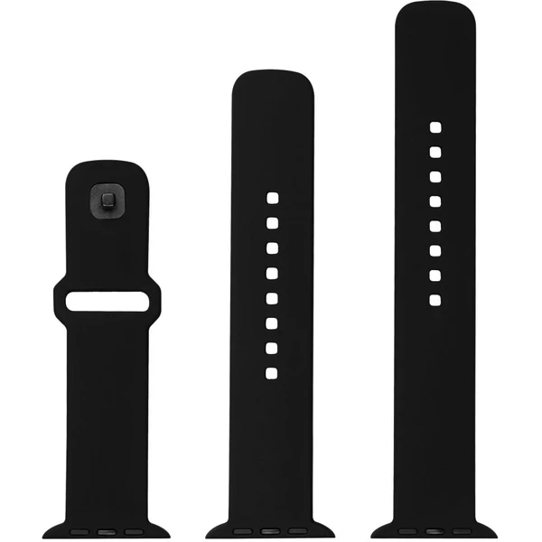 Set silikónových remienkov FIXED Silicone Sporty Strap pre Apple Watch 38/40/41mm, čierny - Remienky - Obrázok CGM2000O01