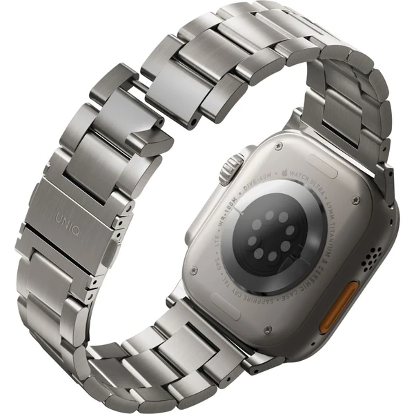 UNIQ Osta článkový oceľový remienok Apple Watch 49/46/45/44/42mm strieborný - Remienky - Obrázok CH00000K01