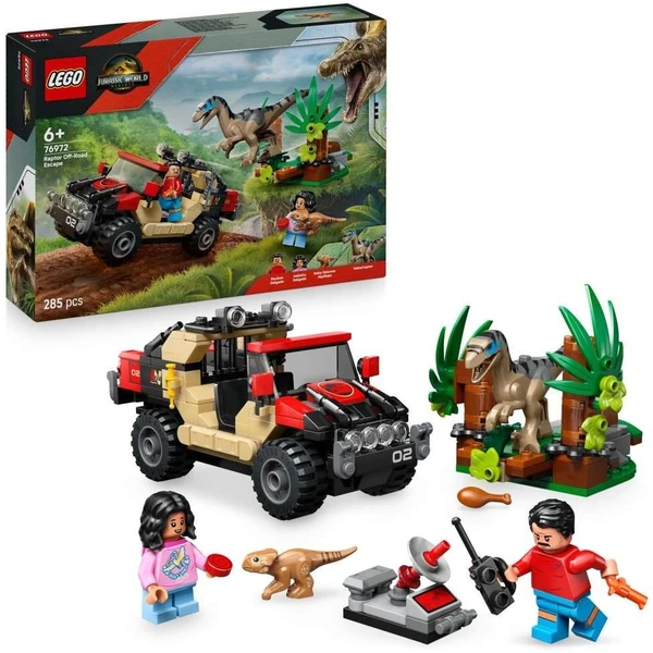 LEGO Jurassic World 76972 Únik pred raptorom v terénnom aute - LEGO - Hlavný obrázok