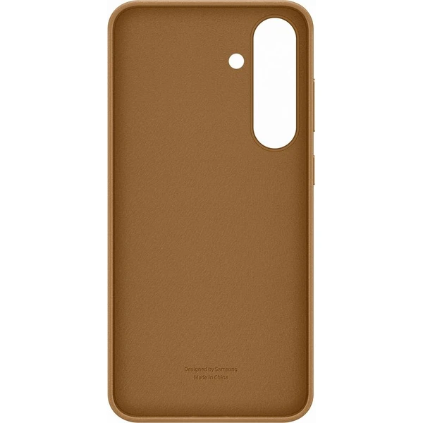 Samsung Kindsuit Case kryt z vegánskej kože Galaxy S25+ zlatý - Puzdra - Obrázok CHCC000J01
